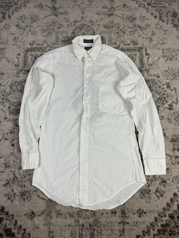 Chemise blanche design streetwear y2k hip-hop fait main taille M n•481