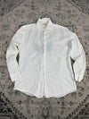 Chemise blanche design streetwear y2k hip-hop fait main taille XL n•485