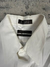 Chemise blanche design streetwear y2k hip-hop fait main taille XXL n•486