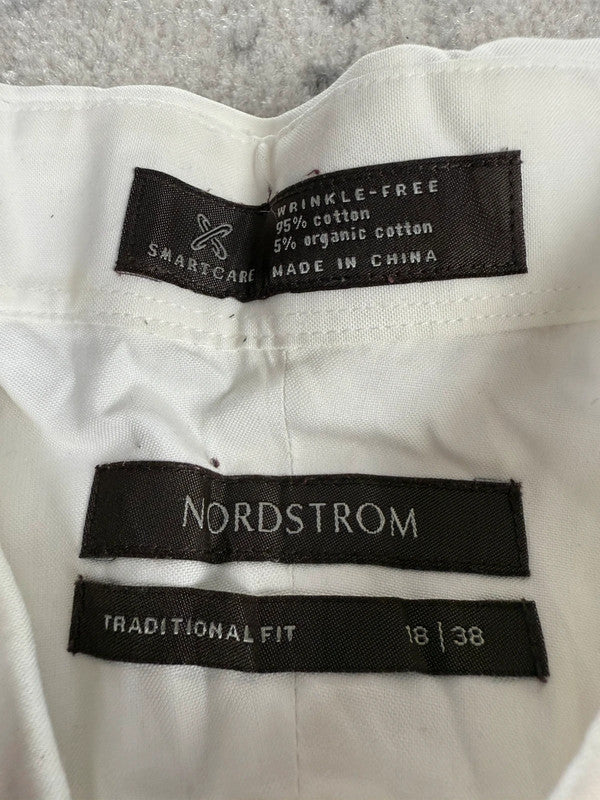 Chemise blanche design streetwear y2k hip-hop fait main taille XXL n•486