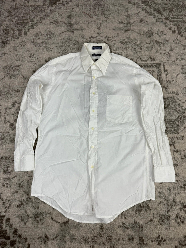 Chemise blanche design streetwear y2k hip-hop fait main taille M n•487