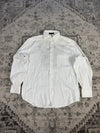 Chemise blanche design streetwear y2k hip-hop fait main taille M n•489