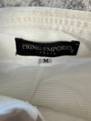 Chemise blanche design streetwear y2k hip-hop fait main taille M n•489