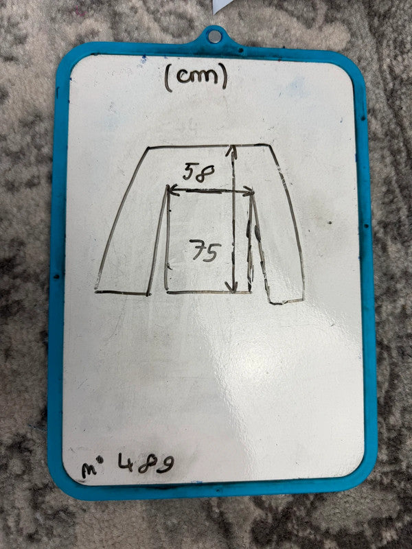 Chemise blanche design streetwear y2k hip-hop fait main taille M n•489