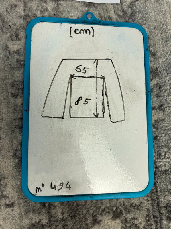 Chemise blanche design streetwear y2k hip-hop fait main taille XXL n•494