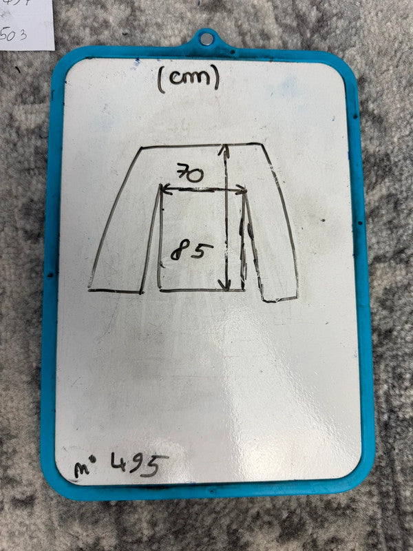 Chemise blanche design streetwear y2k hip-hop fait main taille XXL n•495