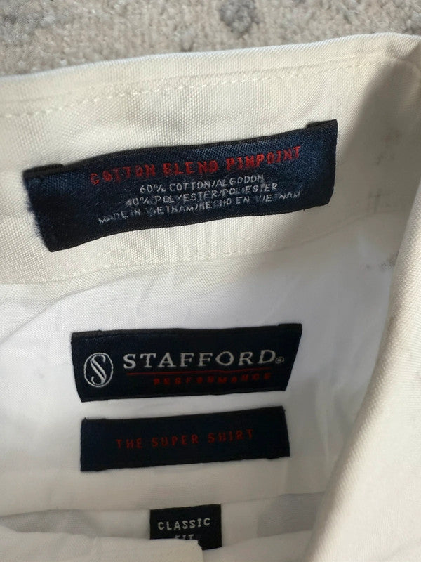 Chemise blanche design streetwear y2k hip-hop fait main taille M n•496