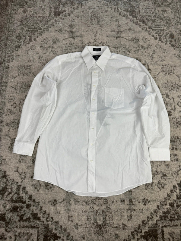 Chemise blanche design streetwear y2k hip-hop fait main taille XL n•497