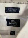 Chemise blanche design streetwear y2k hip-hop fait main taille XL n•497