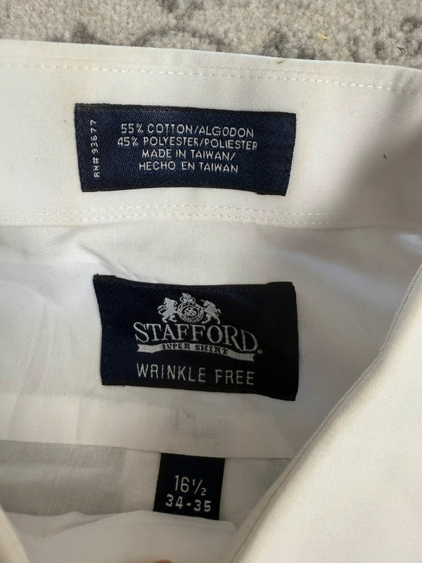 Chemise blanche design streetwear y2k hip-hop fait main taille XL n•497