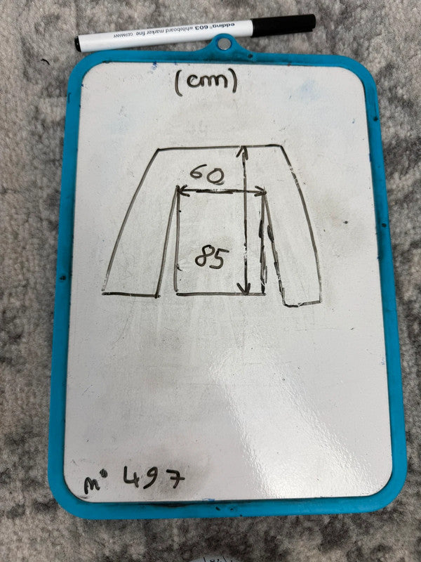 Chemise blanche design streetwear y2k hip-hop fait main taille XL n•497