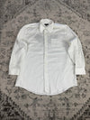Chemise blanche design streetwear y2k hip-hop fait main taille L n•499
