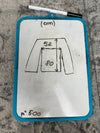Chemise blanche design streetwear y2k hip-hop fait main taille S n•500