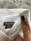 Chemise blanche design streetwear y2k hip-hop fait main taille S n•500