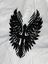 Chemise blanche design streetwear y2k hip-hop fait main taille M n•503
