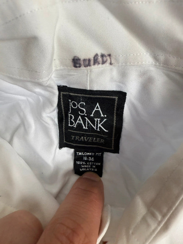 Chemise blanche design streetwear y2k hip-hop fait main taille M n•503
