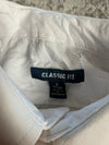 Chemise blanche manche courte design streetwear y2k hip-hop fait main taille S n•508