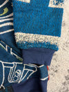 Manteau en tapisserie design unique vintage fait main upcyclé retravaillé tissé taille M n•448