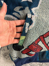 Manteau en tapisserie design unique vintage fait main upcyclé retravaillé tissé taille M n•448