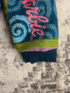 Manteau en tapisserie design unique vintage fait main upcyclé retravaillé tissé taille M n•446