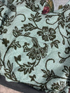 Manteau en tapisserie design unique vintage fait main upcyclé retravaillé tissé taille L n•444