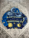 Manteau en tapisserie design unique vintage fait main upcyclé retravaillé tissé taille XL n•443