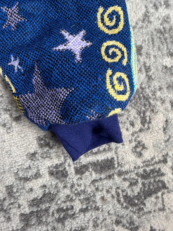 Manteau en tapisserie design unique vintage fait main upcyclé retravaillé tissé taille XL n•443