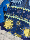 Manteau en tapisserie design unique vintage fait main upcyclé retravaillé tissé taille XL n•443