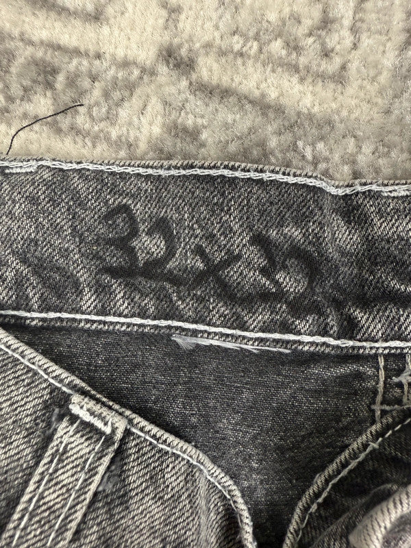 Pantalon baggy double knee 100% Cotton jean large Japanese streetwear JNCO y2k hip-hop taille 32US