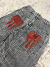 Pantalon baggy double knee 100% Cotton jean large Japanese streetwear JNCO y2k hip-hop taille 32US