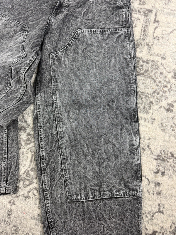 Pantalon baggy double knee 100% Cotton jean large Japanese streetwear JNCO y2k hip-hop taille 30US