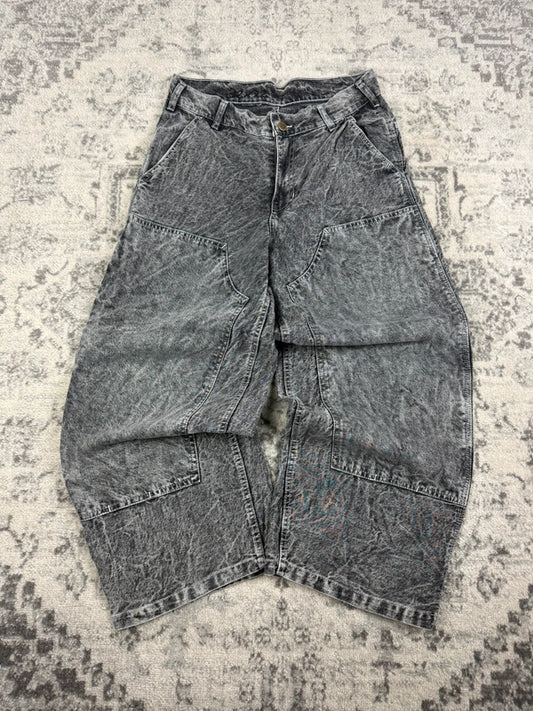 Pantalon baggy double knee 100% Cotton jean large Japanese streetwear JNCO y2k hip-hop taille 30US