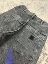 Pantalon baggy double knee 100% Cotton jean large Japanese streetwear JNCO y2k hip-hop taille 30US