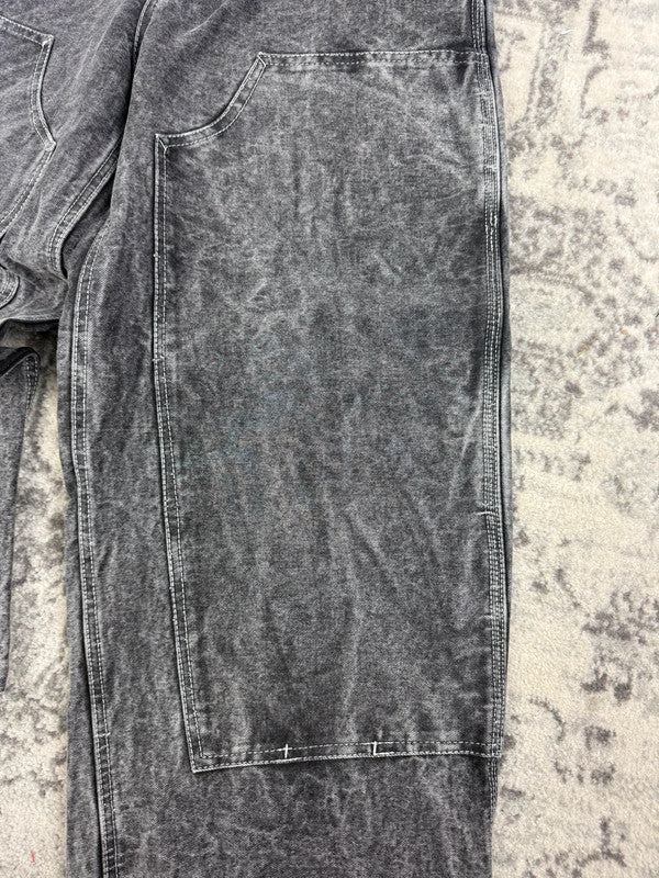 Pantalon baggy double knee 100% Cotton jean large Japanese streetwear JNCO y2k hip-hop taille 30US
