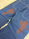 Pantalon baggy double knee 100% Cotton jean large Japanese streetwear JNCO y2k hip-hop taille 32US