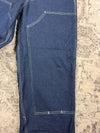 Pantalon baggy double knee 100% Cotton jean large Japanese streetwear JNCO y2k hip-hop taille 32US