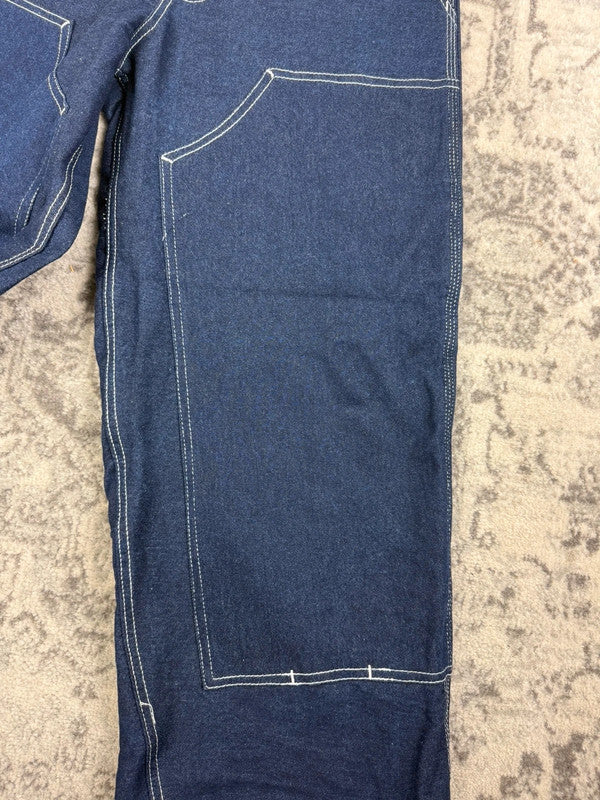 Pantalon baggy double knee 100% Cotton jean large Japanese streetwear JNCO y2k hip-hop taille 32US