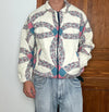 Veste en quilt crop style sportswear design unique vintage fait main upcyclé retravaillé n•624