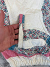 Veste en quilt crop style sportswear design unique vintage fait main upcyclé retravaillé n•624