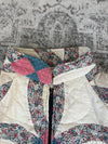 Veste en quilt crop style sportswear design unique vintage fait main upcyclé retravaillé n•624