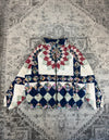 Veste en quilt crop style sportswear design unique vintage fait main upcyclé retravaillé n•627