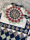 Veste en quilt crop style sportswear design unique vintage fait main upcyclé retravaillé n•627
