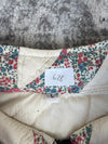 Veste en quilt crop style sportswear design unique vintage fait main upcyclé retravaillé n•628