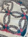 Veste en quilt crop style sportswear design unique vintage fait main upcyclé retravaillé n•628