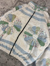 Veste en quilt crop style sportswear design unique vintage fait main upcyclé retravaillé n•631