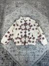 Veste en quilt crop style sportswear design unique vintage fait main upcyclé retravaillé n•632