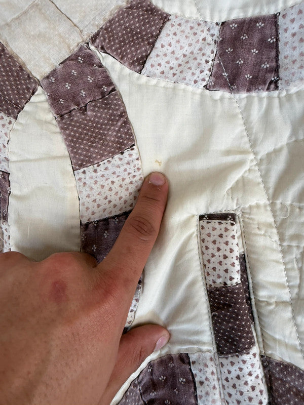Veste en quilt crop style sportswear design unique vintage fait main upcyclé retravaillé n•632
