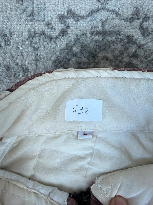 Veste en quilt crop style sportswear design unique vintage fait main upcyclé retravaillé n•632