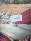 Veste en quilt crop style sportswear design unique vintage fait main upcyclé retravaillé n•634