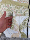Veste en quilt crop style sportswear design unique vintage fait main upcyclé retravaillé n•635